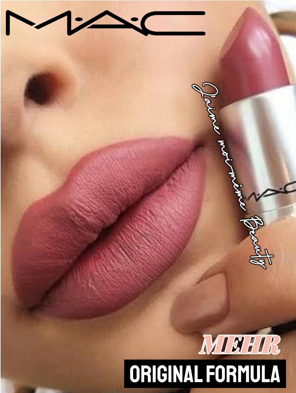 MAC Matte Lipstick in Mehr (Dirty Blue Pink)